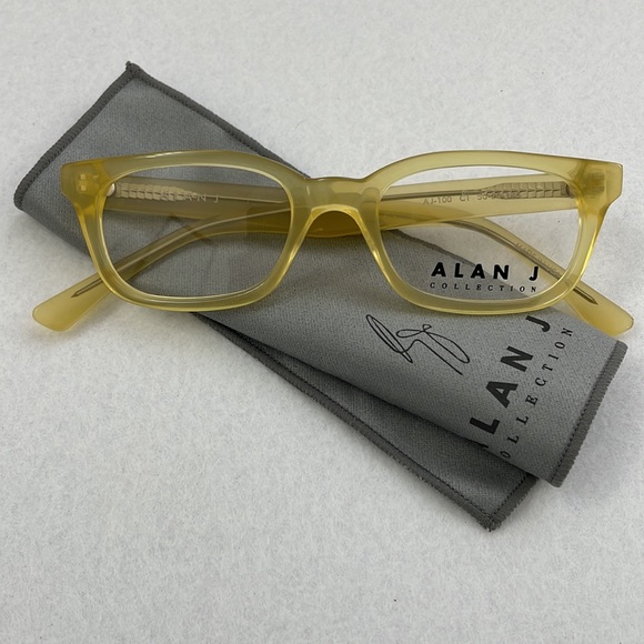 NWT Alan J Glasses AJ-100 with Case and Lens Cloth - Picture 6 of 8